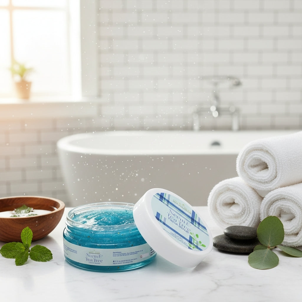 Neem and Tea Tree Gel Scrub